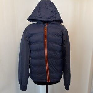 MICHAEL KORS Boys Navy Puffer Fleece Lined Jacket sz 14/16